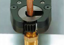Photo showing the second step in the tightening process of a Cleco 24 Series tube nut wrench.